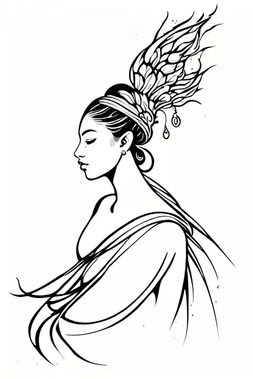 Oshun tattoo design idea
