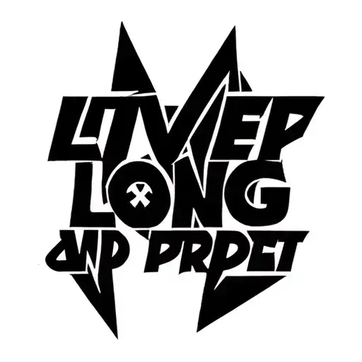 startrek live long and prosper written tattoo design idea
