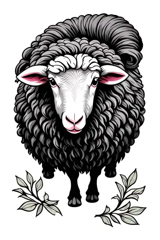 the black sheep tattoo design idea