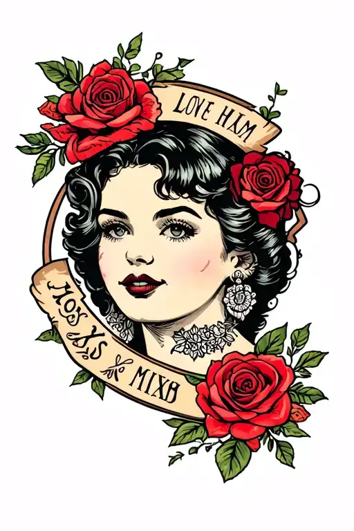 love miss him xoxo tattoo design idea