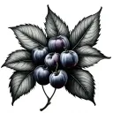 Mulberry tattoo design idea