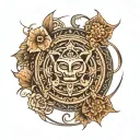 moksha unique tatto symbol tattoo design idea