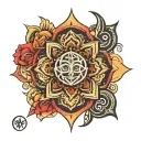 moksha unique tatto symbol tattoo design idea