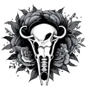 Pubic tattoo design idea