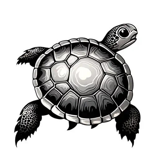 Japanese Turtle tattoo design idea