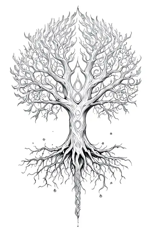 yggdrasil tattoo design idea