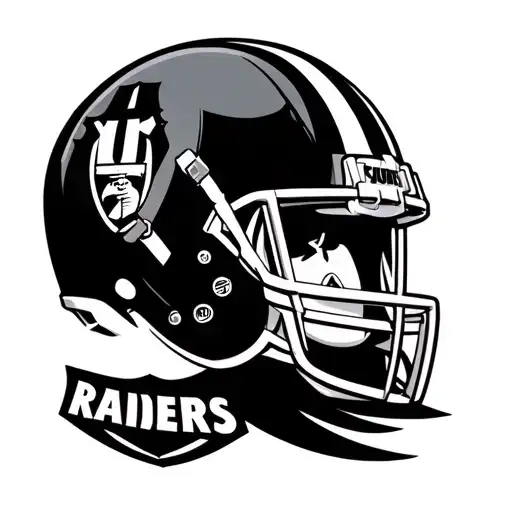 raiders football logo tattoo design idea