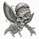 Hard Times tattoo design idea