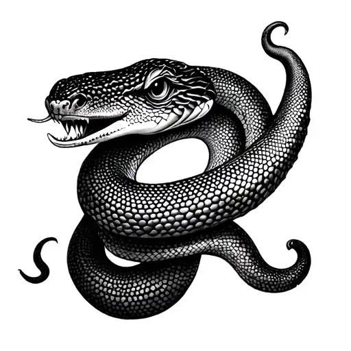 An illustration of the snake that swallowed an elephant from the book The Little Prince by Antoine de Saint-Exupéry tattoo design idea