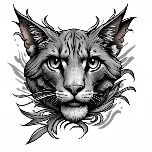 You said: Design a men's tattoo with the following meanings. Courageous, enterprising and ambitious. Forearm size. Chat tattoo design idea