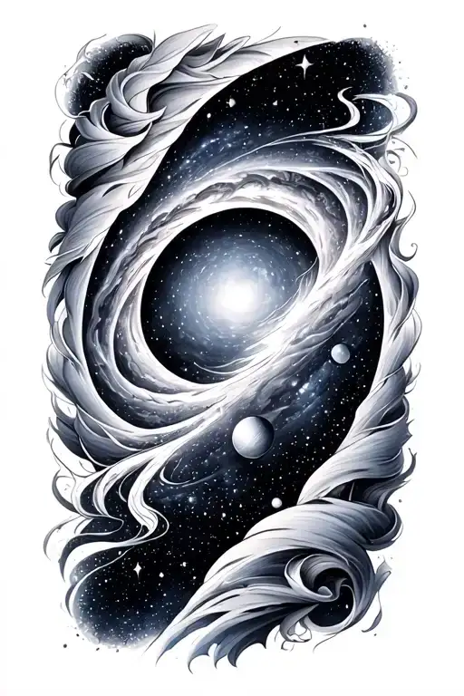 andromeda galaxy tattoo design idea