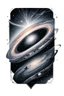 andromeda galaxy tattoo design idea
