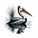 Pelican tattoo design idea