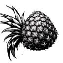 Pineapple tattoo design idea