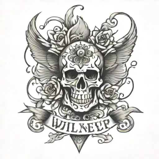 I will never give up tattoo design idea