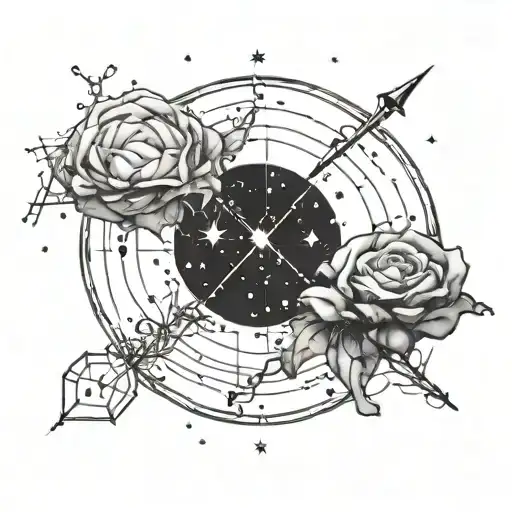 virgo and cancer constellation tattoo design idea