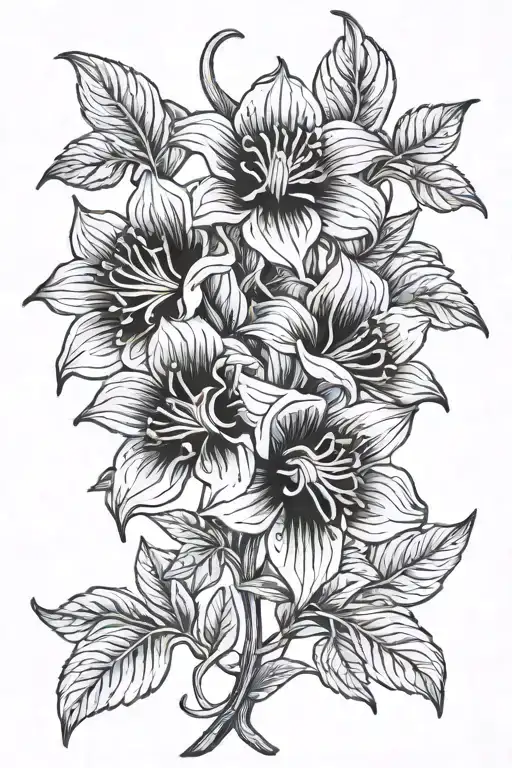 Belladonna tattoo design idea