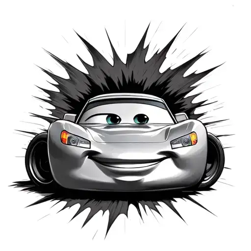 Lightning Mcqueen tattoo design idea