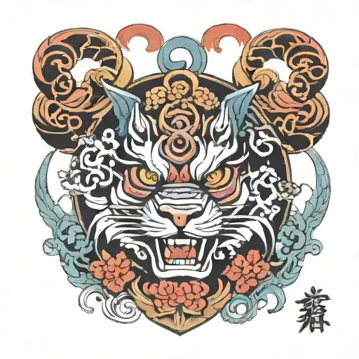 Sakuna malevolent shrine domain expansion tattoo design idea