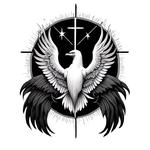 holy trinity tattoo design idea