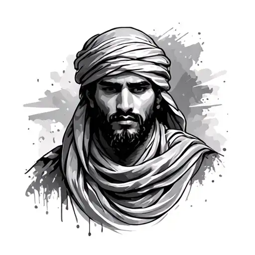 Keffiyeh tattoo design idea