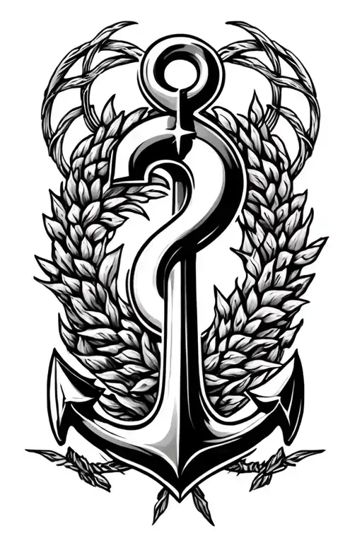 Anchor with a semicolon in the center of the anchor. I would like the tattoo to be surrounded by the words that say "I r tattoo design idea