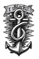 Anchor with a semicolon in the center of the anchor. I would like the tattoo to be surrounded by the words that say "I r tattoo design idea