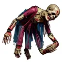 zombie voodoo doll tattoo design idea