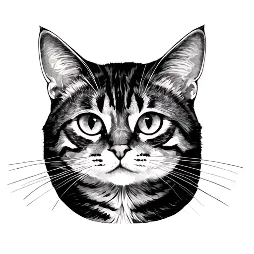 cat crayon writing poetry tattoo design idea