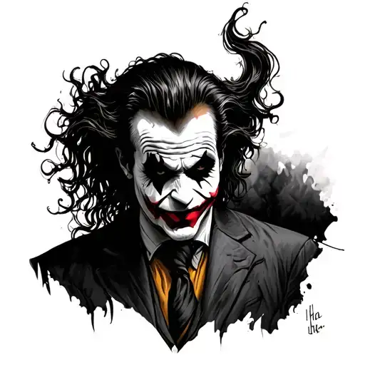 Joker ha ha ha tattoo design idea