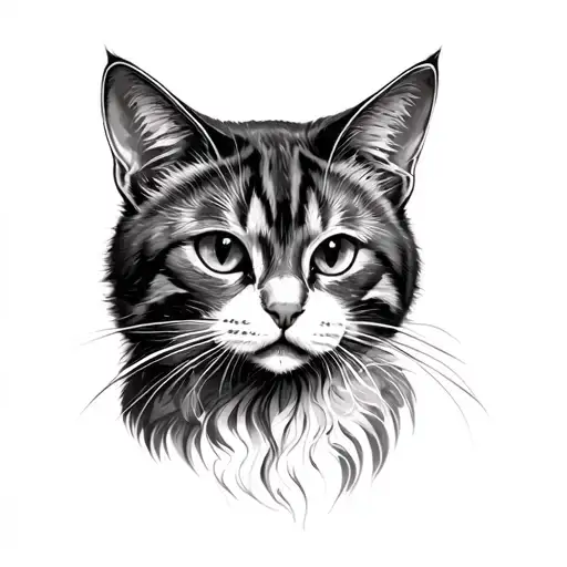 freya cat tattoo design idea