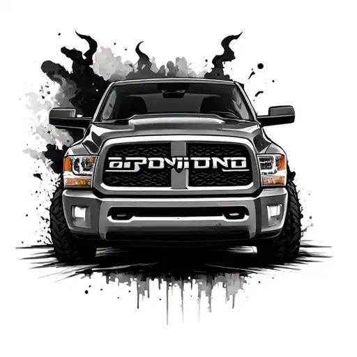 dodge ram tattoo design idea