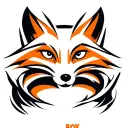 "Fox Box" product logo tattoo design idea