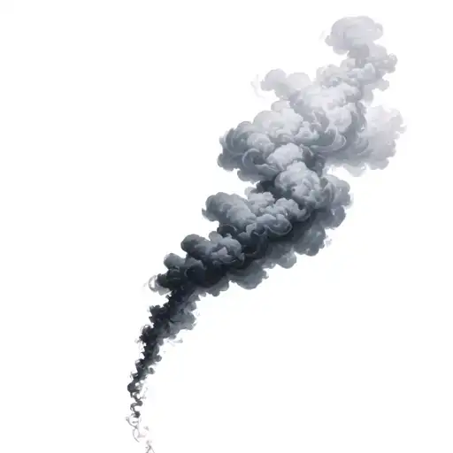 Filler Clouds and Smoke tattoo design idea