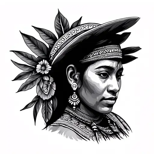 Peru culture travel tattoo design idea