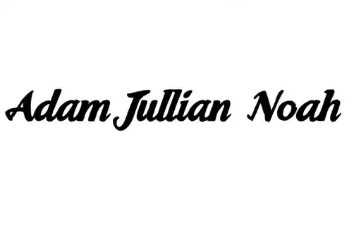 "Adam Julian Noah " tattoo design idea