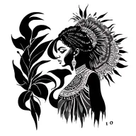 African goddess half back tattoo tattoo design idea