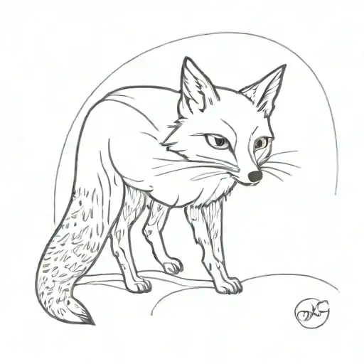 Comme ci comme ca with mr fantastic fox tattoo design idea