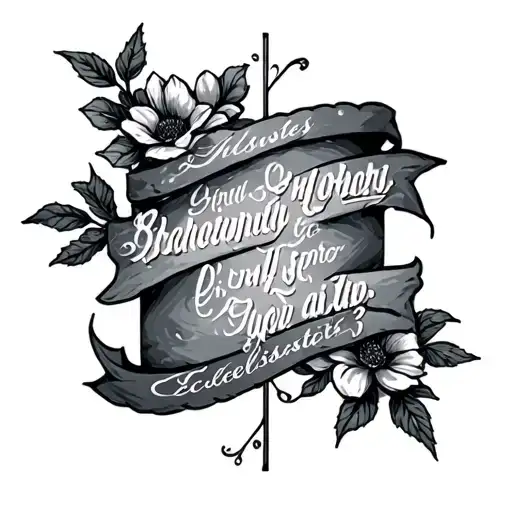 Ecclesiastes 3 tattoo design idea