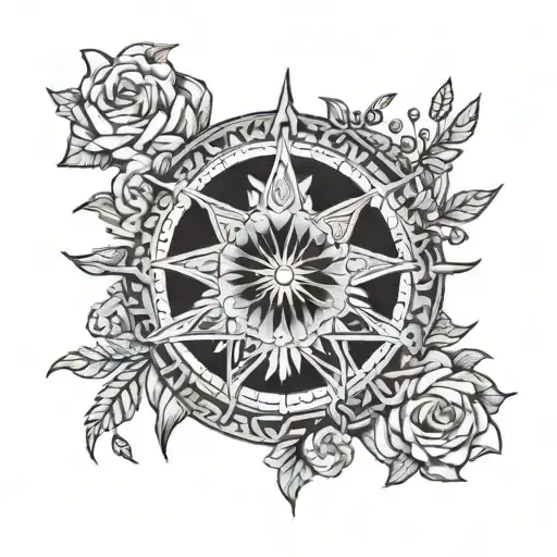 the divine feminine mac miller wheel tattoo design idea