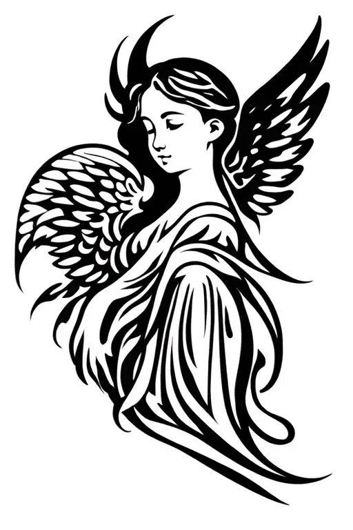 memorial tattoo for my baby angel tattoo design idea