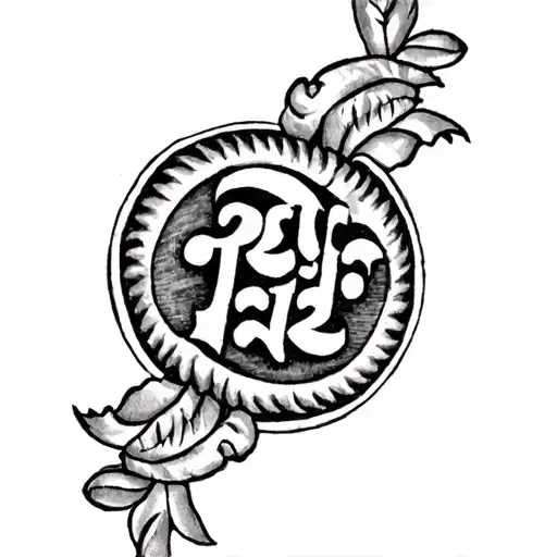 "Rishabh Raj" NAME IN HINDI tattoo design idea