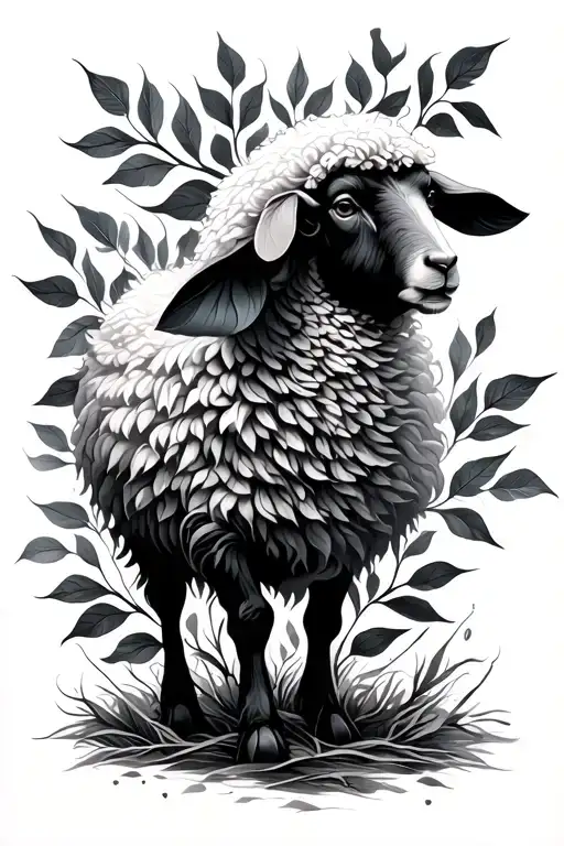 Leaves the 99 (The Lost Sheep)	•	Meaning: God’s relentless pursuit of the one who strays — radical grace and rescue. tattoo design idea