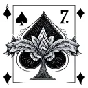 7 of spades 2 of diamonds tattoo design idea
