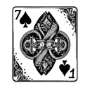 7 of spades 2 of diamonds tattoo design idea