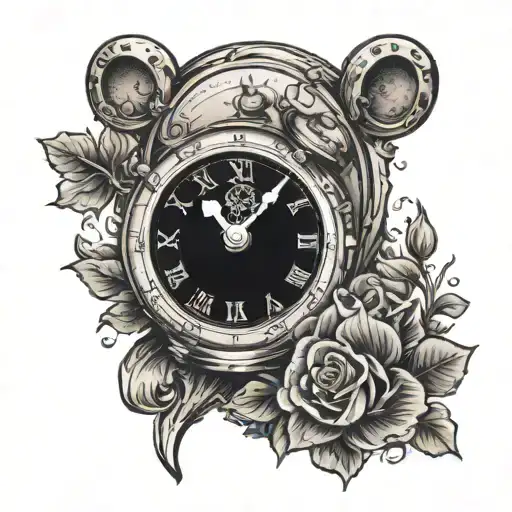 sand clock herz ass,Bär  tattoo design idea