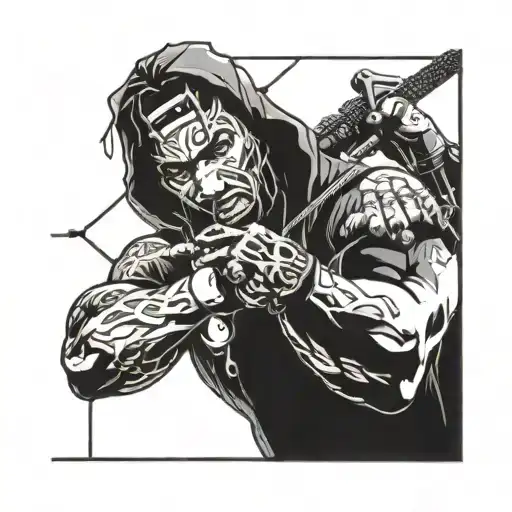 trap gang member tattoo design idea
