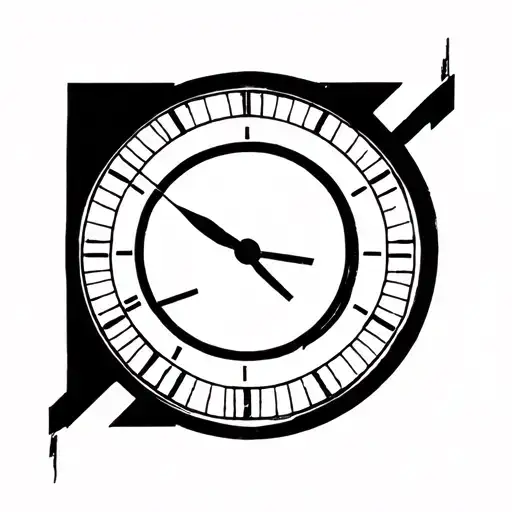 clock, cyber point, tattoo design idea