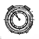 clock, cyber point, tattoo design idea