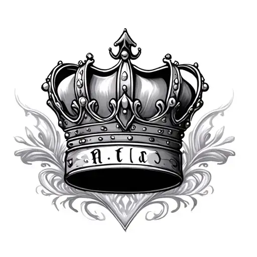 crown name A'royal tattoo design idea